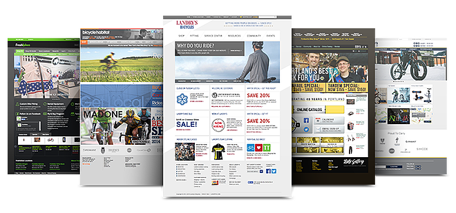 custom bike shop website